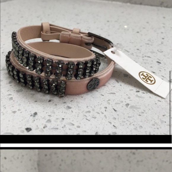 NWT Tory Burch Crystal Embellished Wrap Bracelet - Picture 7 of 7